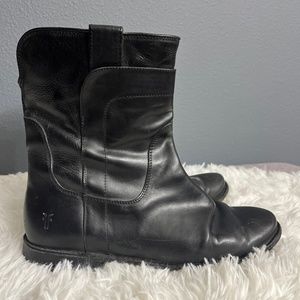 Frye leather short boots women size 9